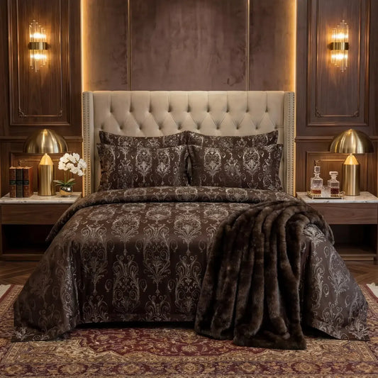 Texture Velvet Flat Bed Sheet Chocolate Brown image 0