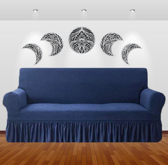 TURKISH SOFA COVER - BLUE image 0