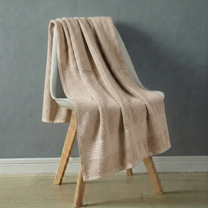 PREMIUM PLAIN BATH TOWEL - KHAKI image 0