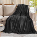 FLANNEL FLEECE BLANKET - DARK GREY image 0