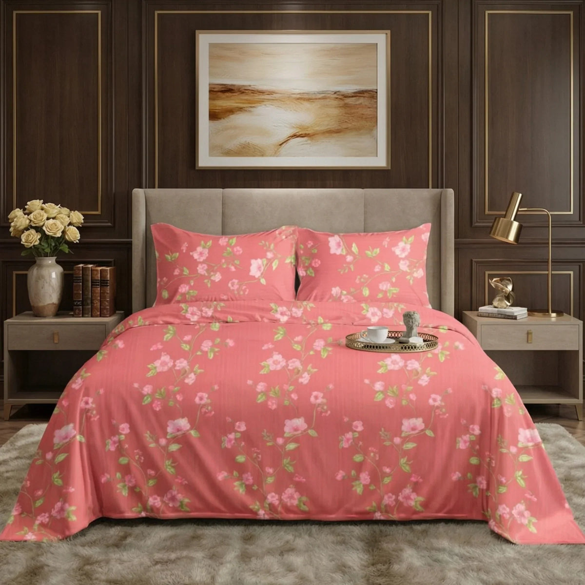 LEAFY BEDSHEET SET - 3 PCS image 0