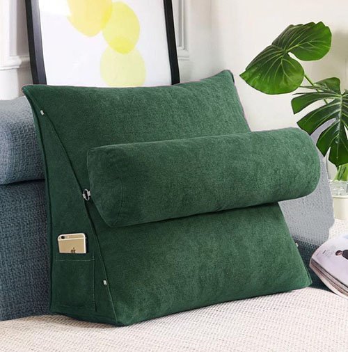BACK SUPPORT CUSHION - GREEN image 0