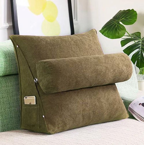 BACK SUPPORT CUSHION - LIGHT BROWN image 0