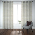 Export self dotted jacquard curtains White ( 2 Curtains Set ) image 0