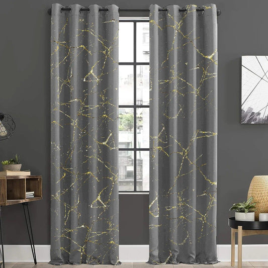Imported Velvet Curtains Sprinkle Design Grey image 0