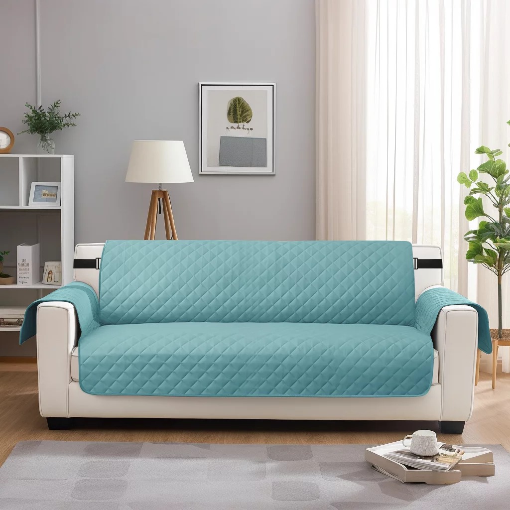 ULTRASONIC WATERPROOF SOFA RUNNER- ZINC