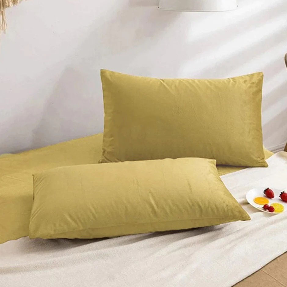 VELVET PILLOW COVERS SKIN GOLDEN