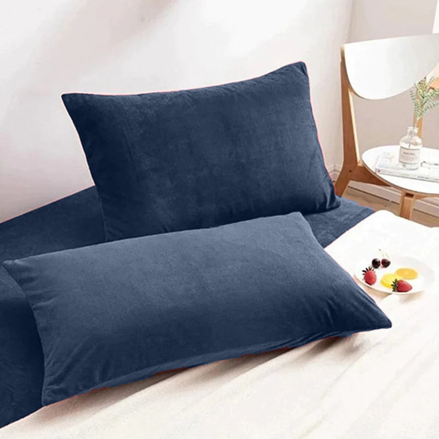 VELVET PILLOW COVERS NAVY